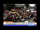 Venezolanos residentes en Colombia llevan a cabo manifestaciones contra el Gobierno de Maduro