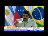 Nicolás Maduro amenaza a la oposición con utilizar las fuerzas armadas para defenderse