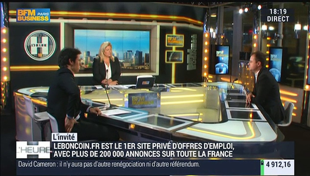 "Leboncoin.fr est en train de devenir un acteur majeur de l’emploi en France", Antoine Jouteau - 10/11