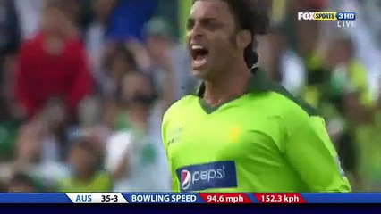 Shoaib Akhtar Running Wild on David Hussey