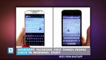 WhatsApp, Facebook first things people check in morning: Study