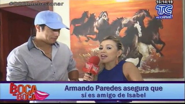 Armando Paredes asegura que si es amigo de Isabel