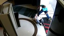 WATCH: Casino Door FAIL, Mexico | Old Man Knocked Down By Casino Automatic Closing Door
