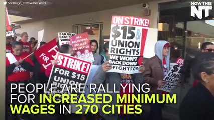 Workers Are Rallying Across America To Fight for $15