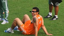 Fred volta a treinar e 'mita nas zoeiras' no Fluminense