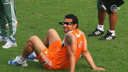 Fred volta a treinar e 'mita nas zoeiras' no Fluminense
