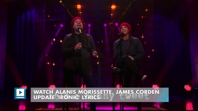 Watch Alanis Morissette, James Corden Update 'Ironic' Lyrics