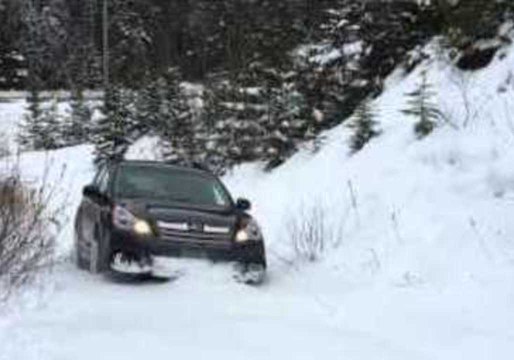 Subaru Outback Takes on Deep Canadian Snow