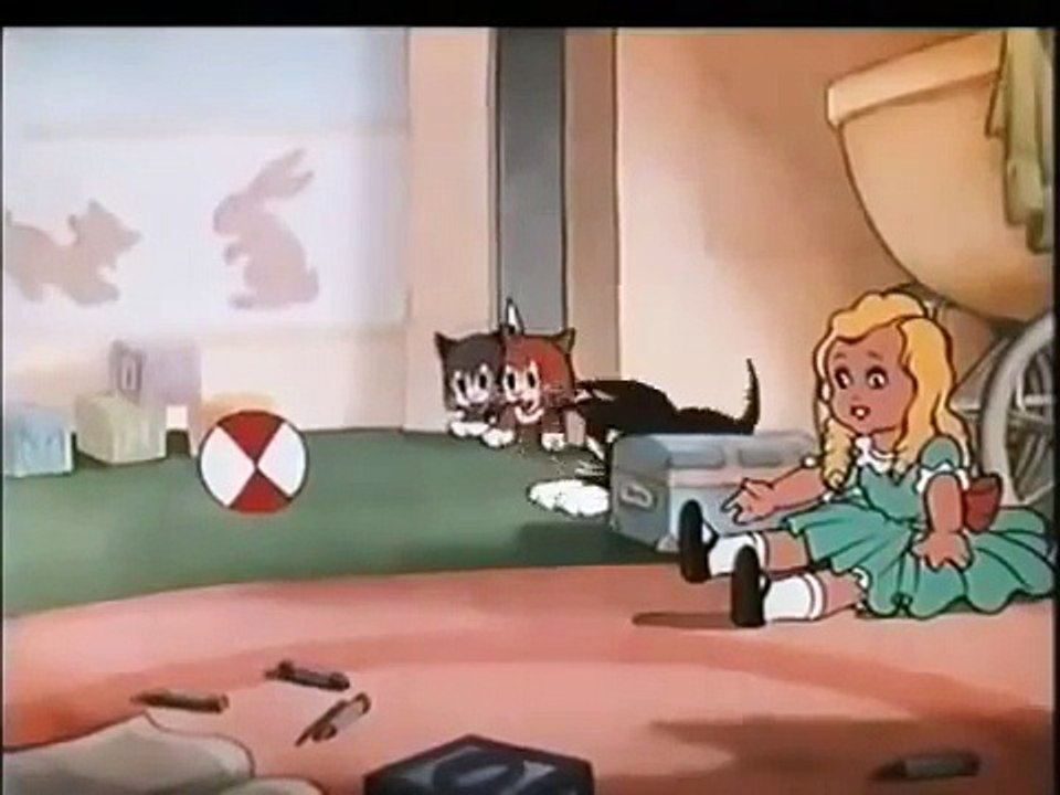 Dibujos animados de Disney espanol latino. año 1935. Tres Gatitos Huerfanos Caricaturas