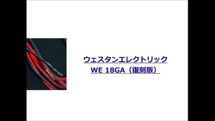 プロケーブル「ウェスタンエレクトリック WE 18GA（復刻版）」