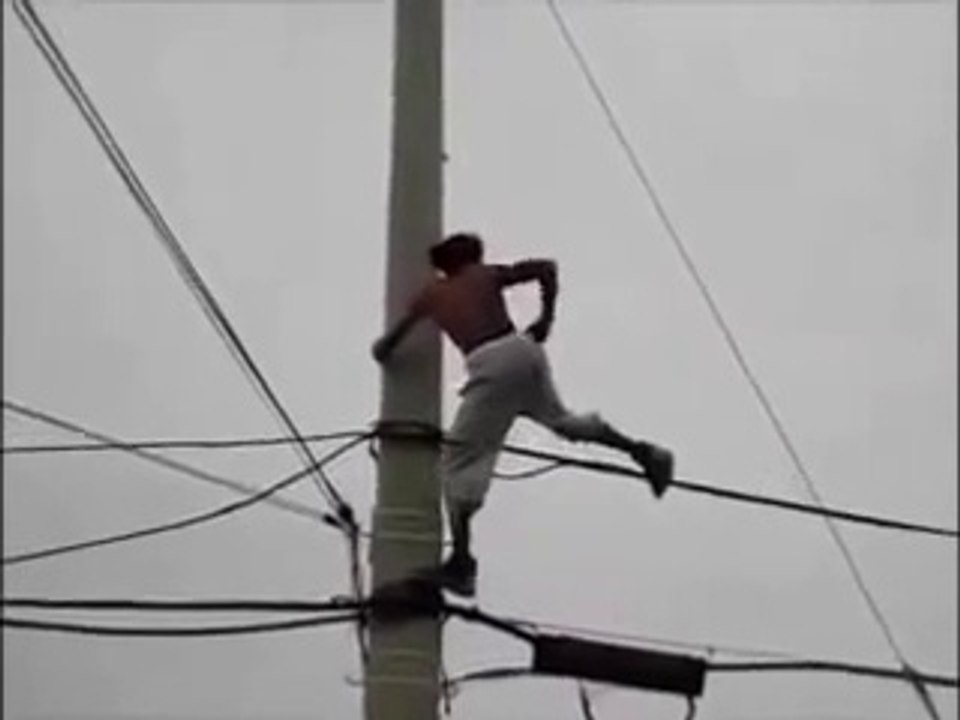 Guy Dancing On Wires