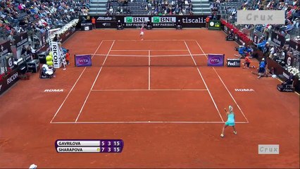 Maria Sharapova's great points in Rome 2015