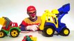 Monster LEGO Toy Truck, Excavator & Bulldozer TUG OF WAR! Toy Car Clown - Children's Toy Video Demos