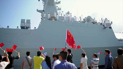 Flotilla de Marina de Guerra china en aguas cubanas