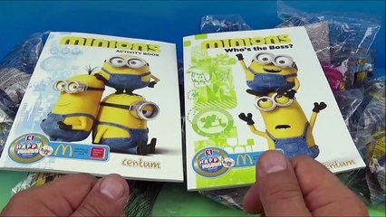 2015 McDONALDS MINIONS MOVIE SET OF 14 HAPPY MEAL KIDS TOYS VIDEO REVIEW (UK EXCLUSIVE)