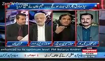 Hot Debate Between Hanif Abbasi & Ejaz Chaudhary.