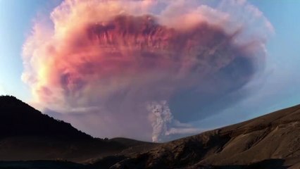 Super charged volcanic ash cloud
