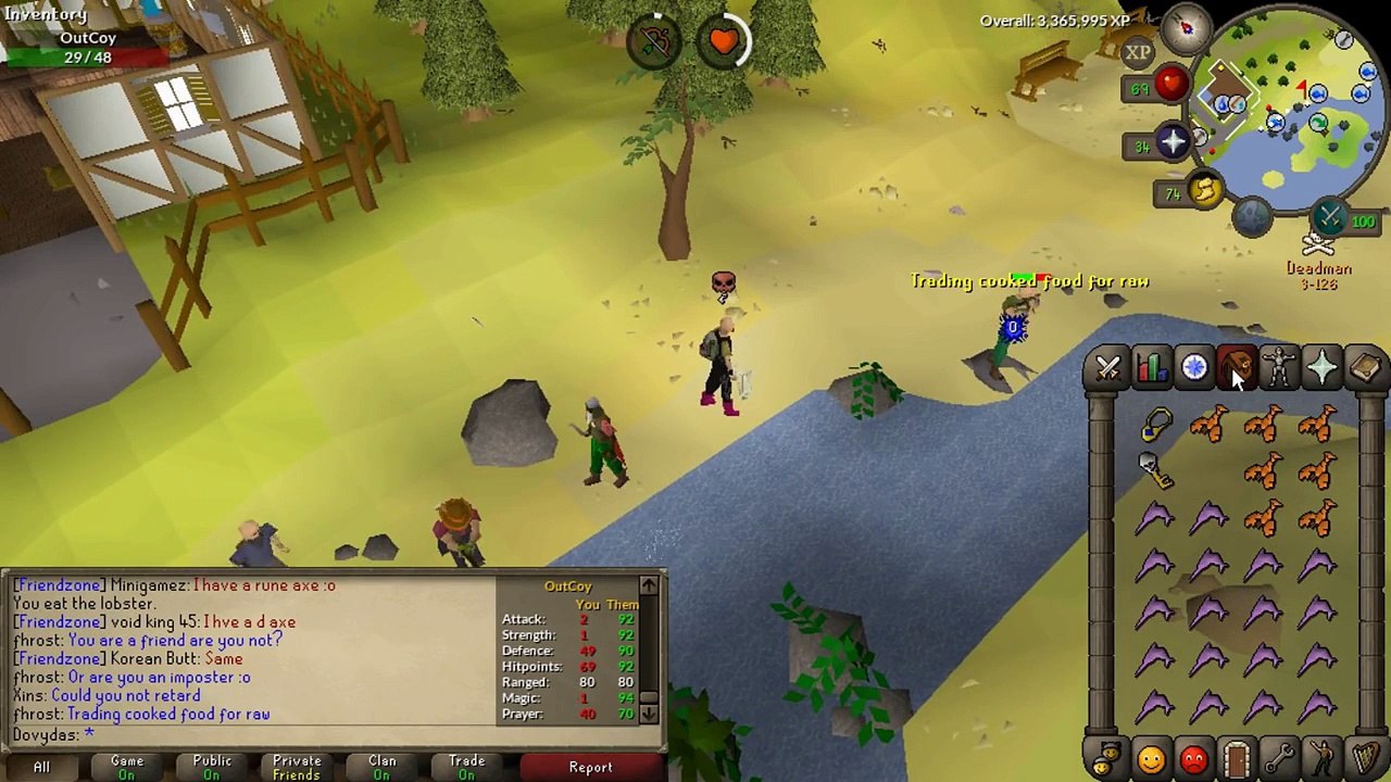 Looting 13 skiller banks in Deadman mode