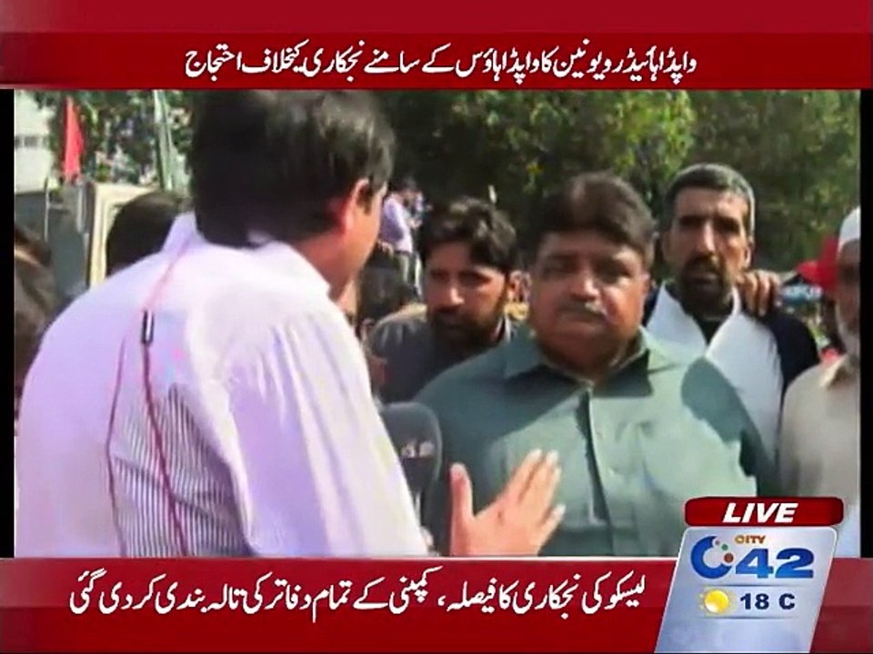 WAPDA Hydro Union protests against privatization