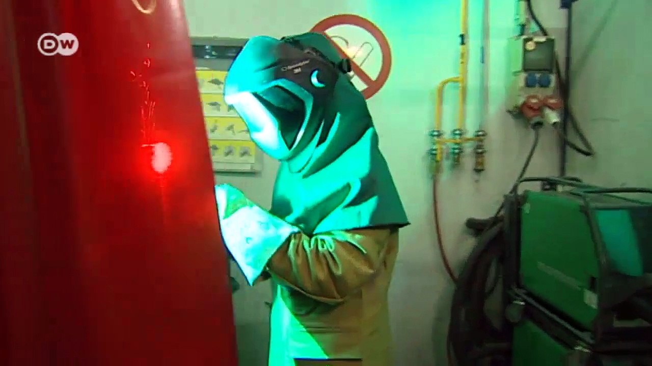 Nahaufnahme Winsen - Flüchtlinge willkommen | Made in Germany