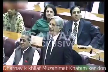 Aitzaz Hassan blasted PMLN gov in Parliament