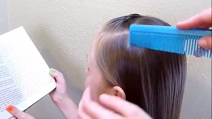 Rosette Braid & Feathered Headband Half Up Hairstyle