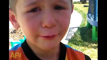 Little Boy Upset By Cat Sounds | AFV