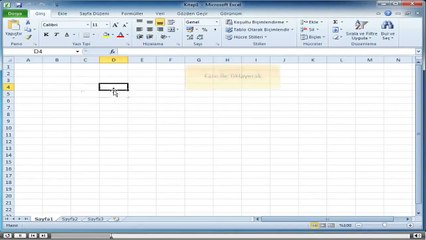 Excel, Baslangıc_2-Excel'e Giriş_3-Hücre Seçicisini Taşıma