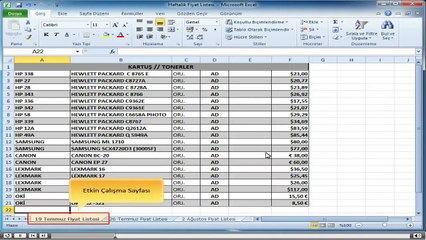 Excel, Baslangıc_2-Excel'e Giriş_5-Çalışma Kitabı İçinde Gezinme