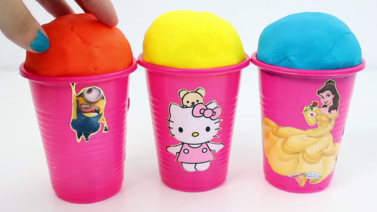 Play Doh Ice Creams Surprise Toys Mickey Mouse Disney Princess Hello