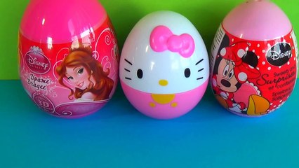 Disney PRINCESS egg surprise HELLO KITTY surprise egg Disney Minnie egg surprise!