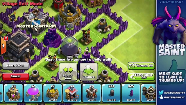 CoC - BEST TH7 Hybrid Base With Air Sweeper! - Clash Of Clans Town Hall 7 Defense 2015