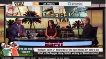 ESPN First Take - What Is The Bigger Story : Jordan Spieth or Tiger Woods Victory ?