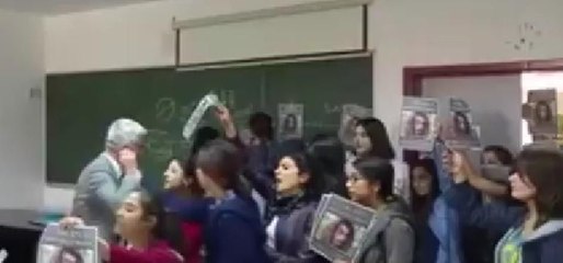 Taciz iddiasıyla dersi bastılar