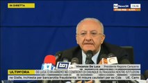 Conferenza Stampa De Luca sullo Scandalo della Scognamiglio