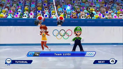 Скачать видео: Mario & Sonic at the Sochi 2014 Olympic Winter Games: Figure Skating Pairs [1080 HD]