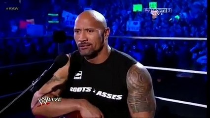 The Rock makes fun of John Cenas male fans (Rocks Concert) WWE RAW 03/12/12 (HQ)