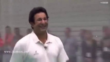 Wasim Akram Amazing Bowling After 10 Years With England Batsmen Nasir Hussain