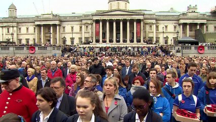 UK falls silent to mark Armistice Day