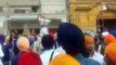 Sikh Sangat at Akal Takht Sahib - Singh climbing