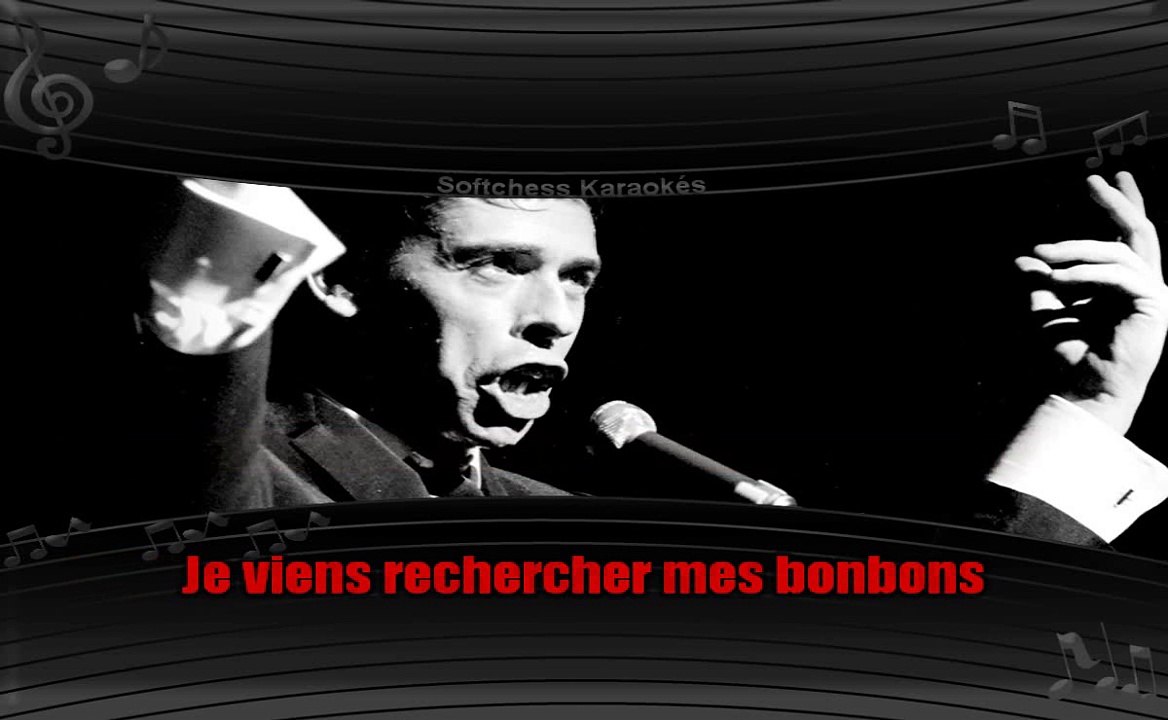 Jacques Brel - Les bonbons 67 (karaoké réalisé par Softchess)