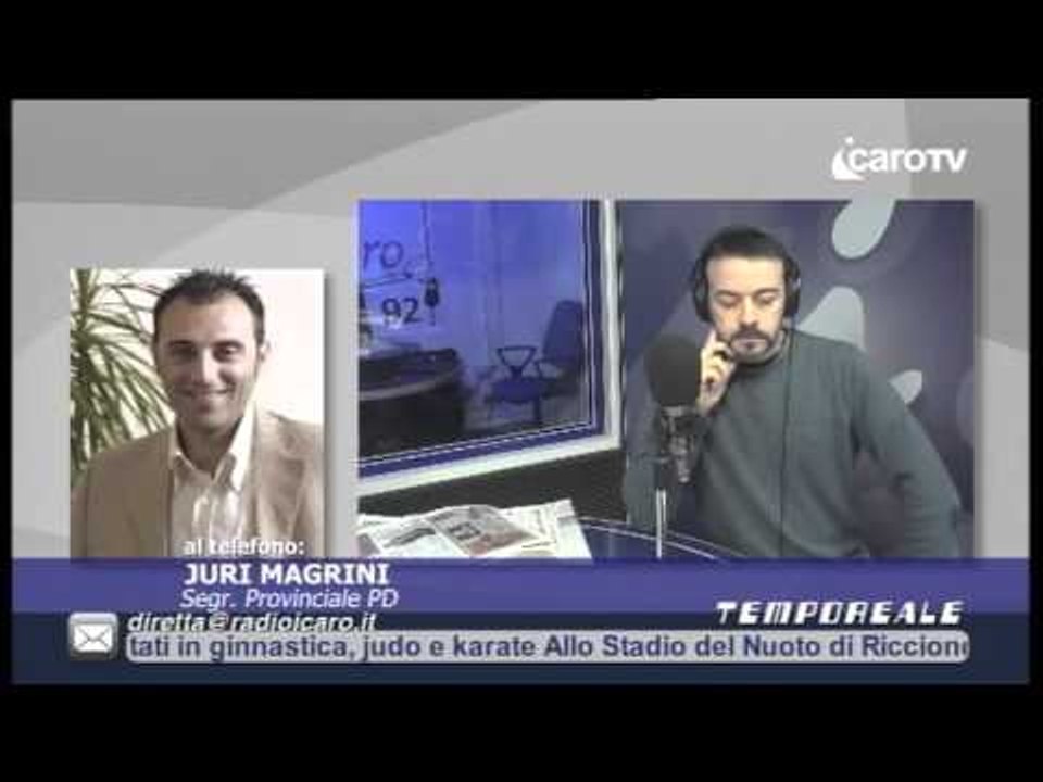 Icaro Tv. A Tempo Reale, Magrini (Pd) su ricandidatura Gnassi e problemi a Riccione