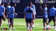 Neymar And Dani Alves Show Amazing Skills During Barcelona Training 23/09/2015