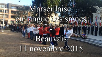 Marseillaise en langue des signes à Beauvais