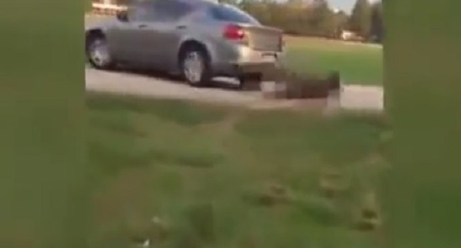 Une mère de famille fonce sur la foule avec sa voiture