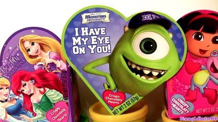 TOY SURPRISE Valentines Day Disney Princess Kinder Egg Minnie Mickey Mouse Clubhouse Huev