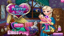 Frozen Elsa Baby Birth / Disney Frozen Game - Elsa Frozen Baby Feeding Videos Games For Gi