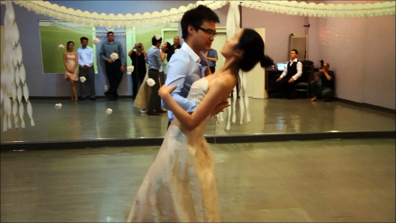 wedding first dance practice by Ann and Patrick