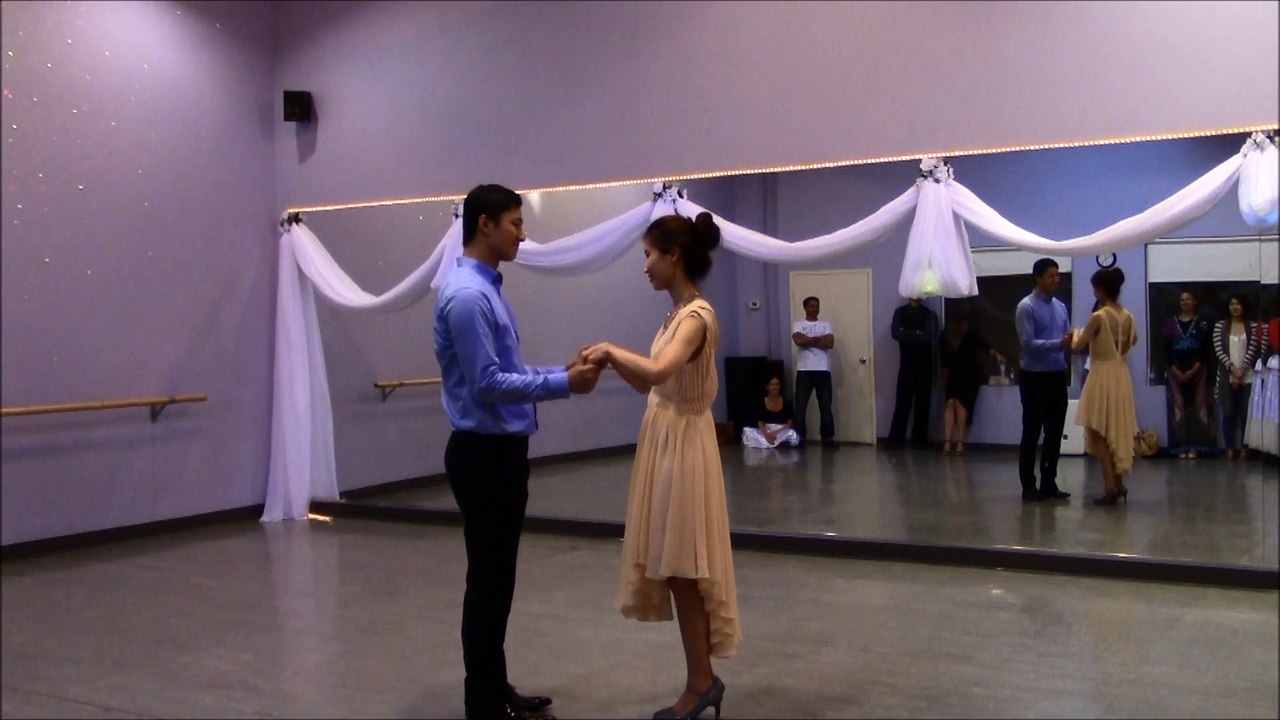 Wedding dance practice by Puyang and Leo