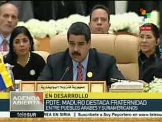 Maduro pide crear Banco del Sur para desarrollo de AL y países árabes